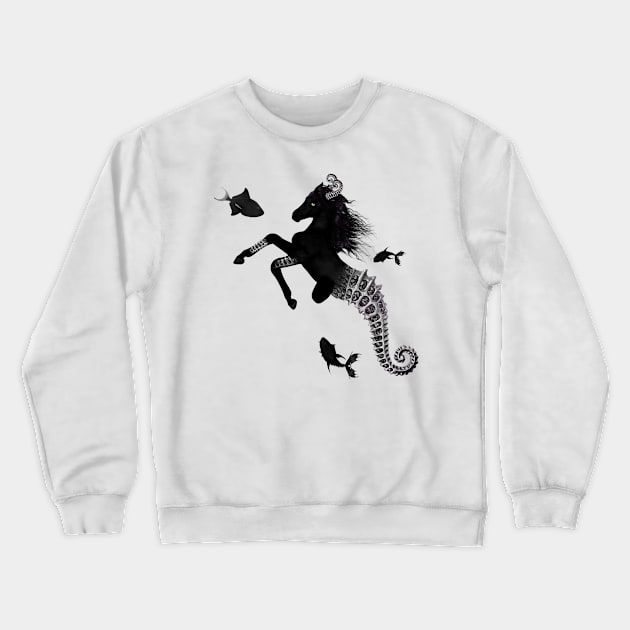 Wonderful dark steampunk seahorse Crewneck Sweatshirt by Nicky2342